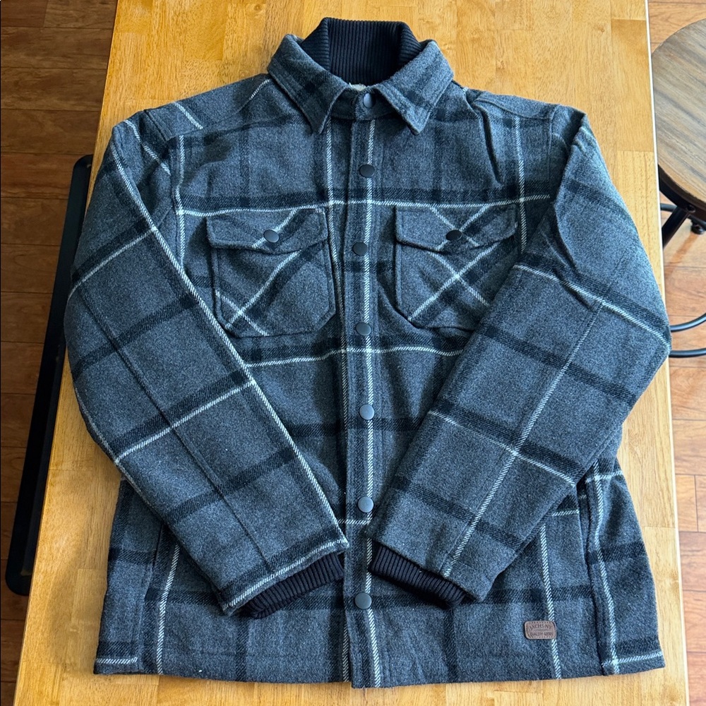 Jacks New York Men's Gray Plaid Jacket Size M